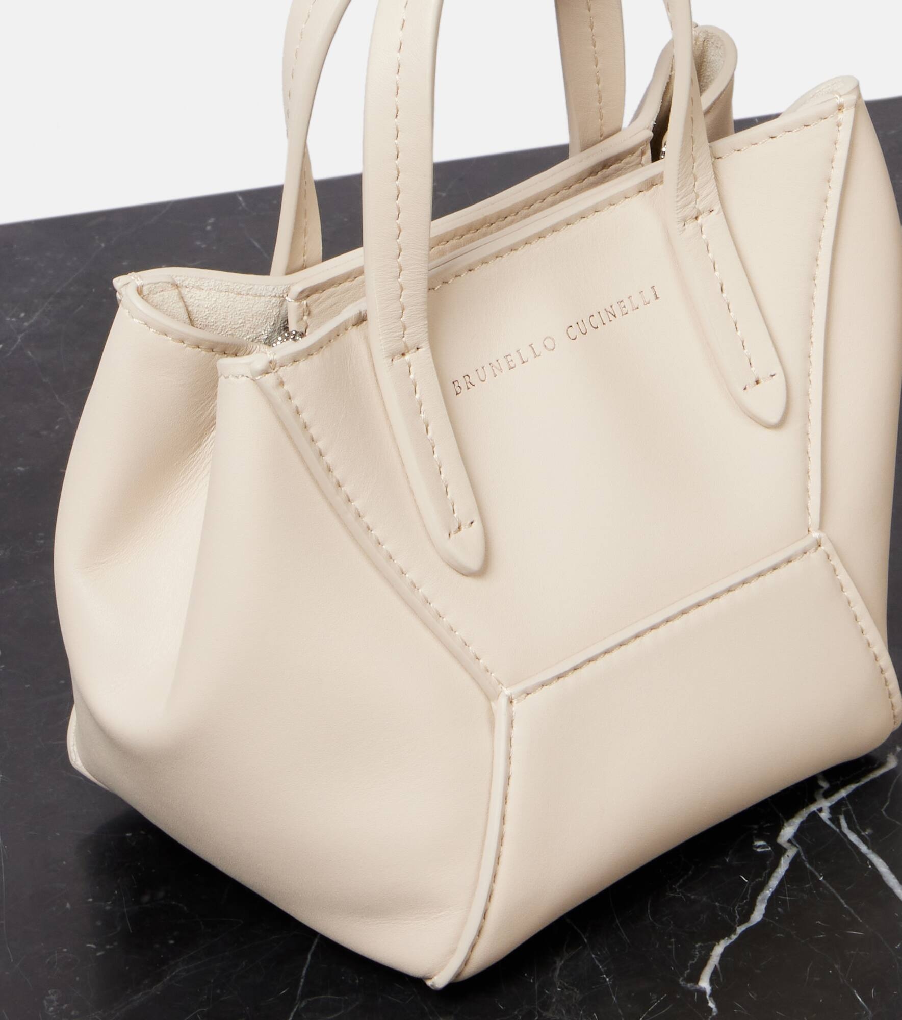 BC Duo Small leather tote bag - 6
