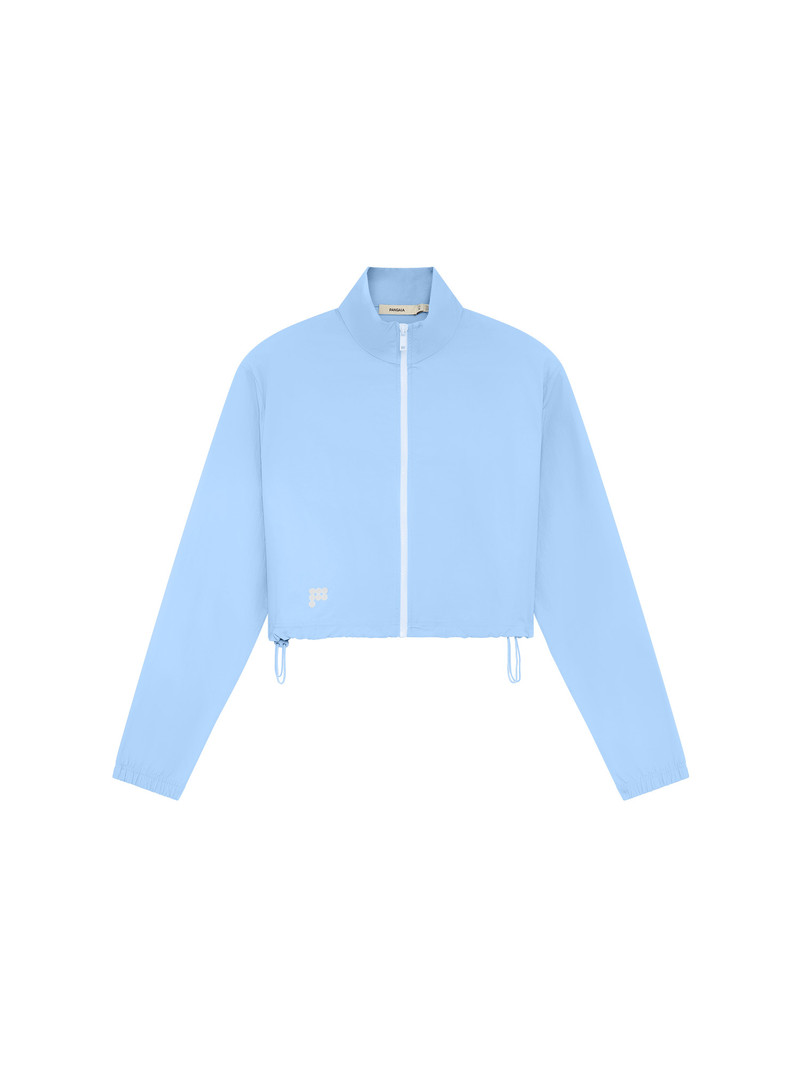 Womens Recycled Nylon Zip Up Jacket - Dewdrop Blue 1