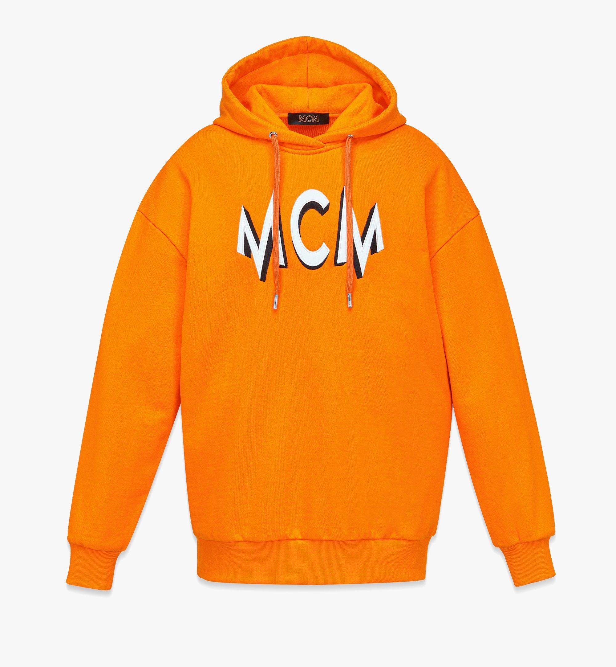 Floral Print Logo Hoodie in Organic Cotton - 1