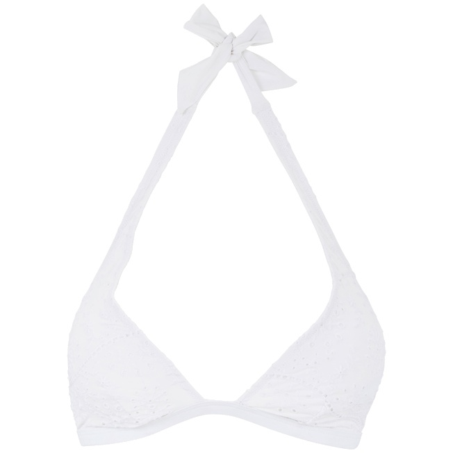 Women Halter Bikini Top Broderies Anglaises - 1