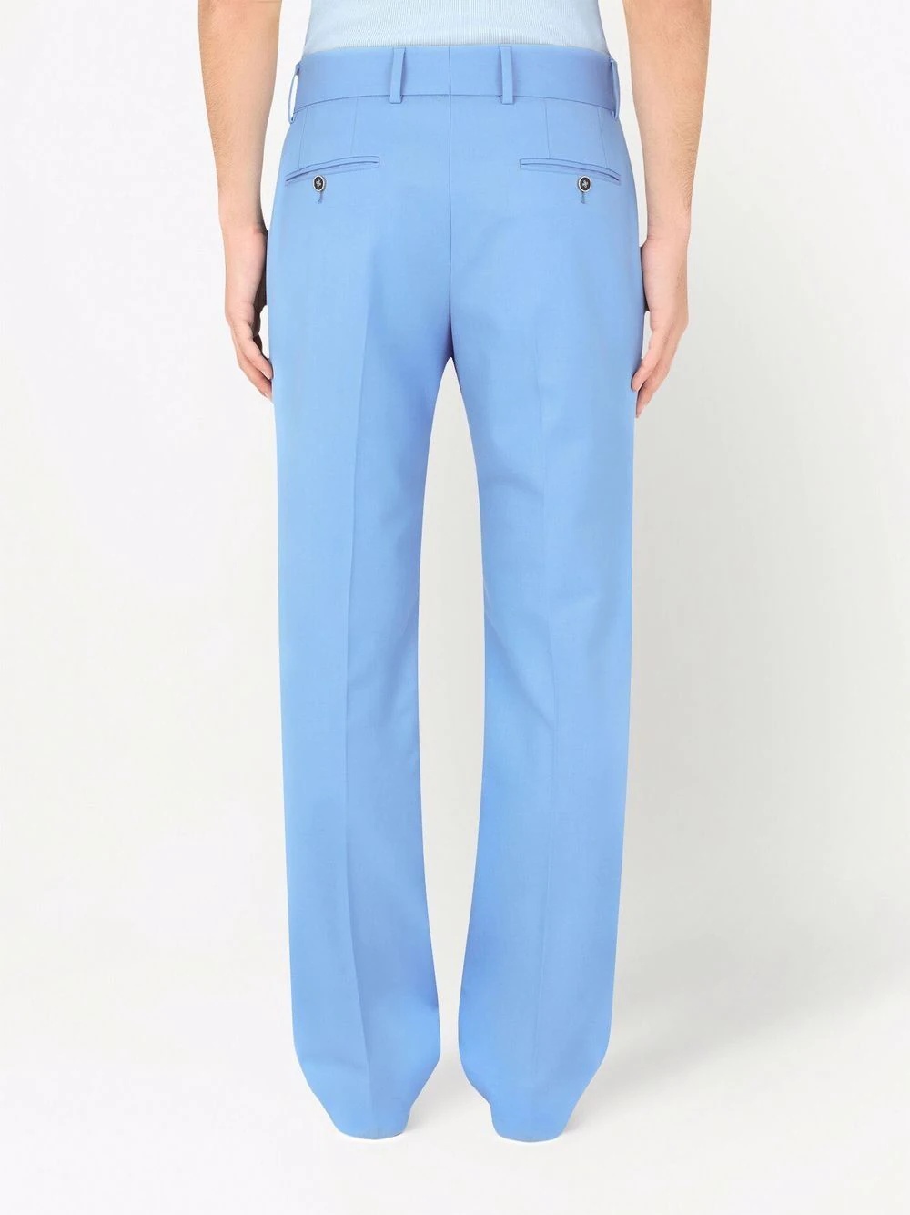 mid-rise straight leg trousers - 4