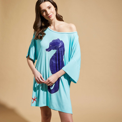Vilebrequin Women Maxi Viscose Dress Seahorse - Vilebrequin x Patrizia Gucci outlook