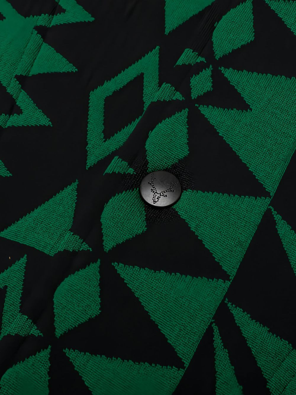geometric-pattern coach jacket - 4