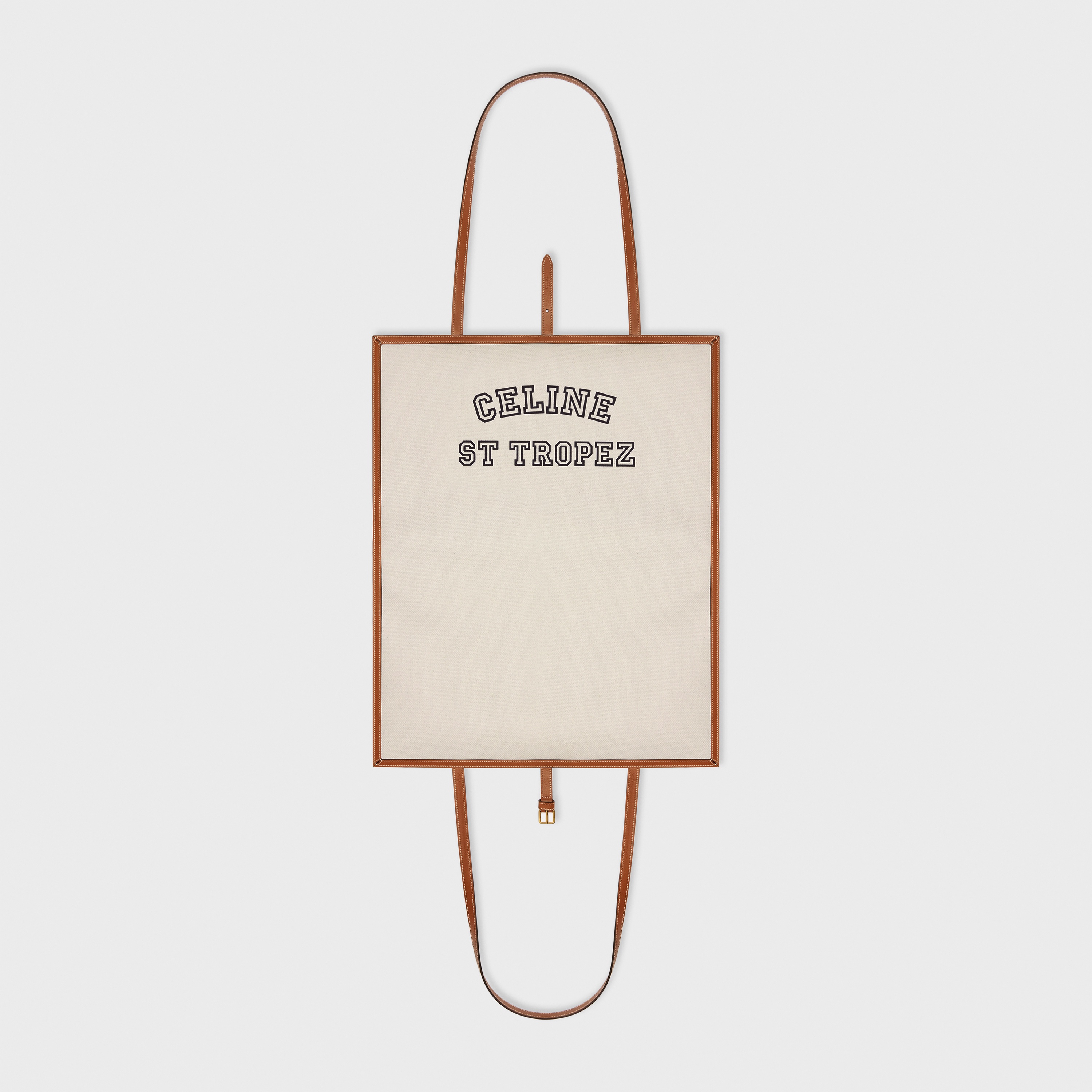 CELINE TOWEL CARRIER IN “ST TROPEZ” PRINT AND CALFSKIN - 5