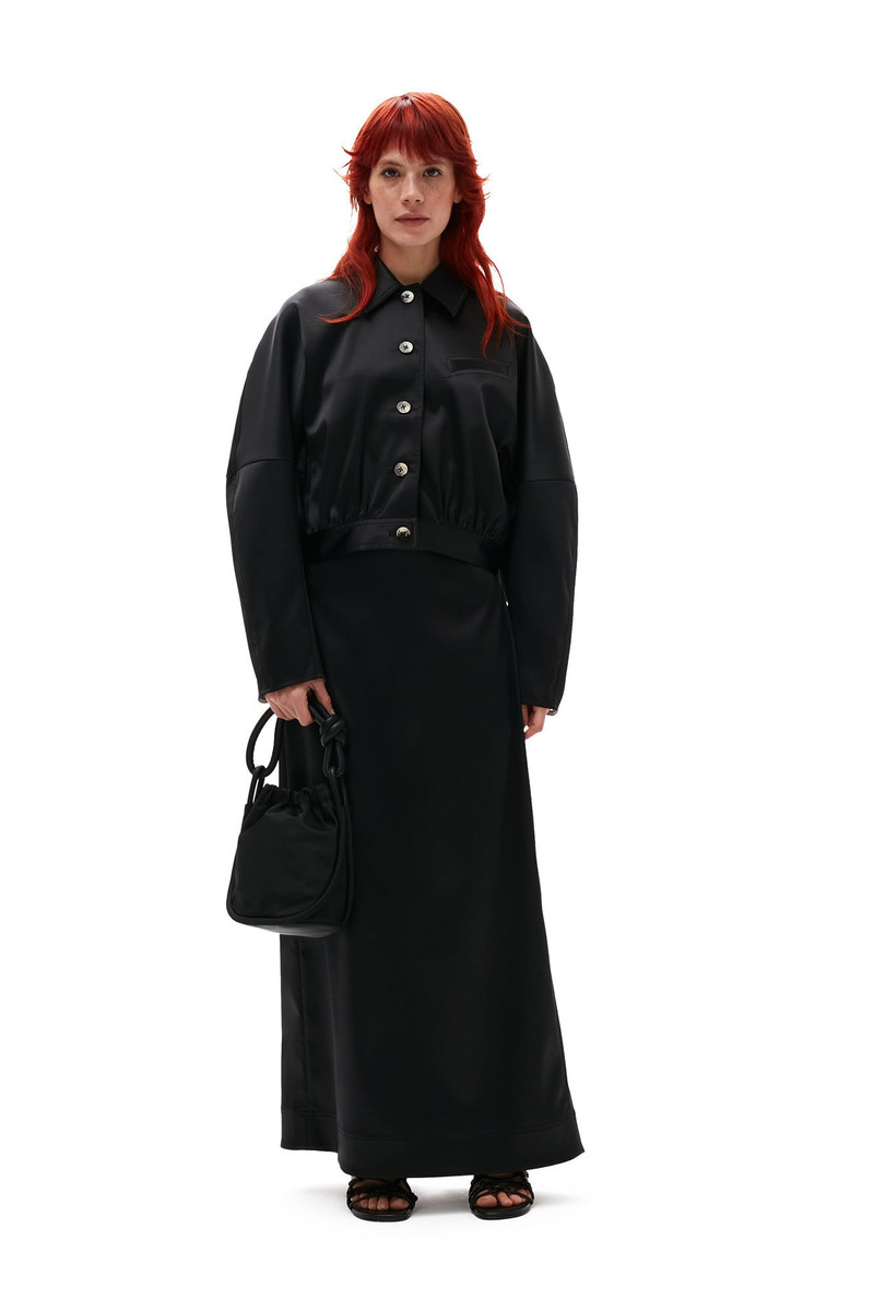DOUBLE SATIN SHORT JACKET 6