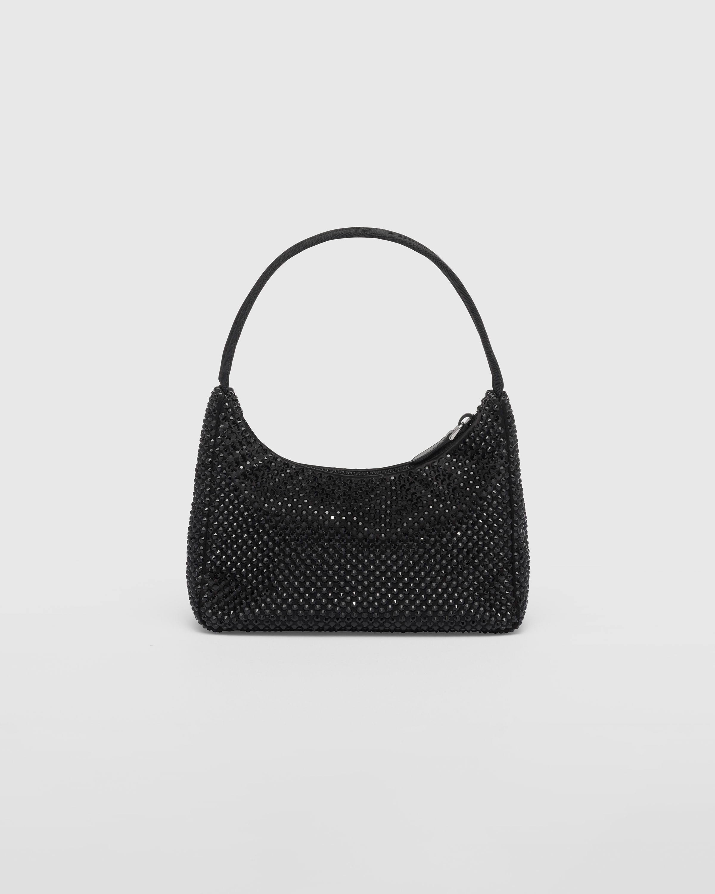 Satin mini-bag with crystals - 3