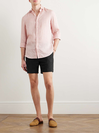 Ralph Lauren Dorset Straight-Leg Silk and Linen-Blend Drawstring Shorts outlook