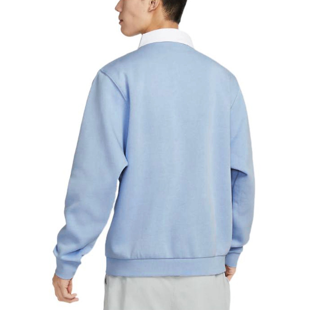 Nike Club Fleece Hoodie Polo Shirt 'Blue' DX0538-479 - 4