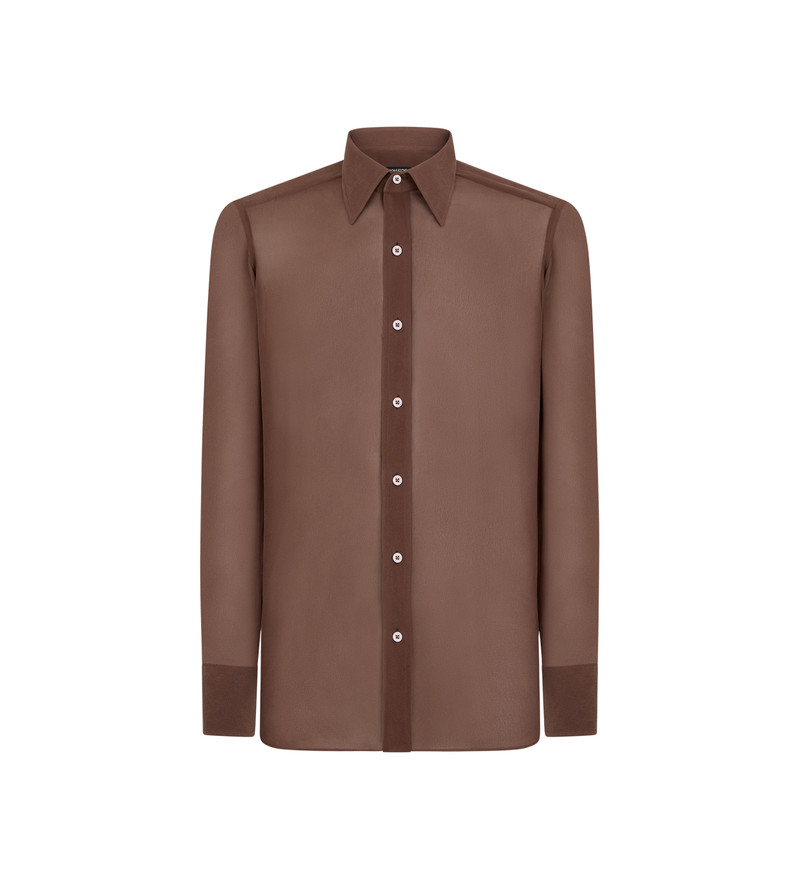 CREPE SATIN SLIM FIT SHIRT 1