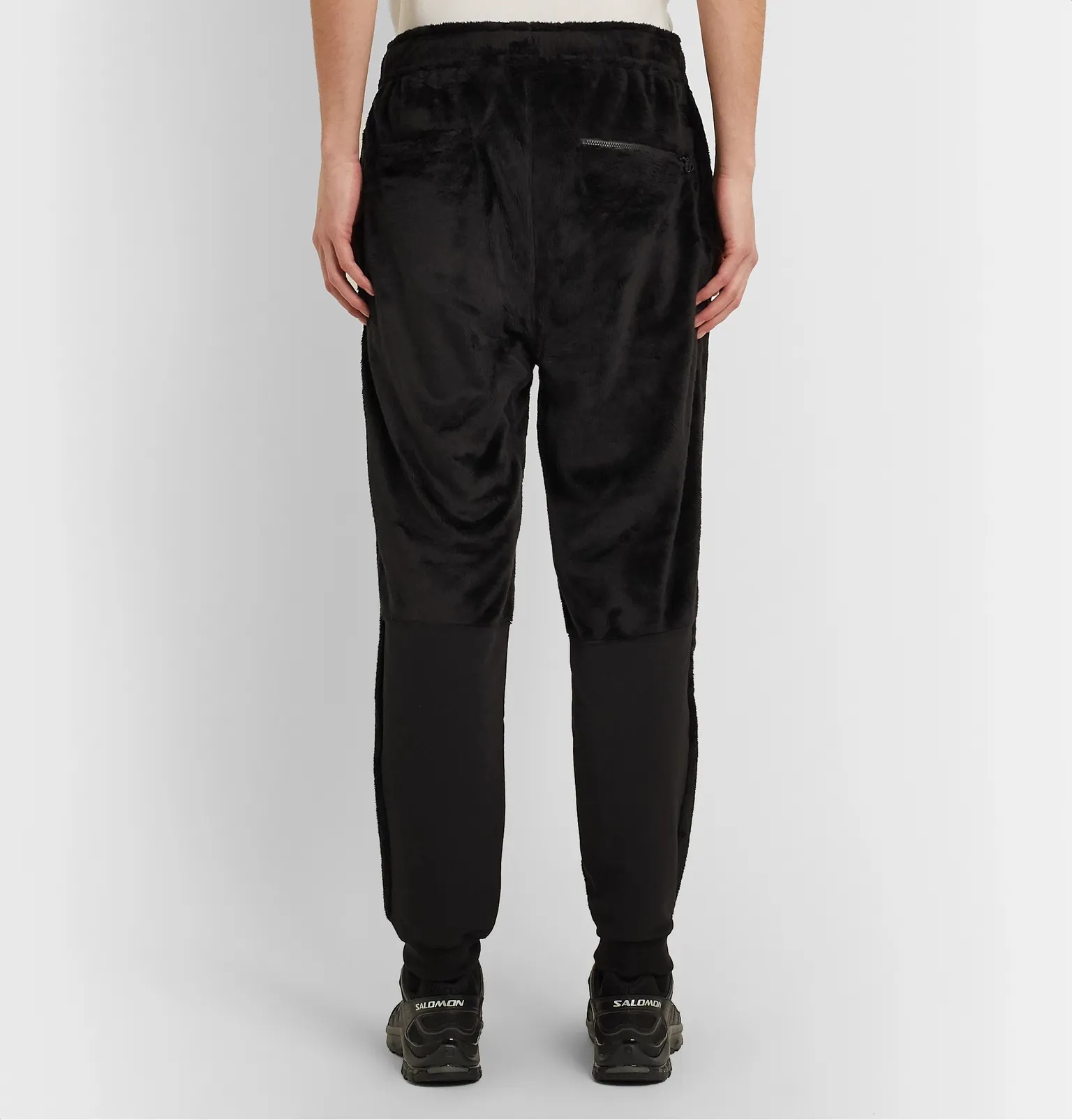 + Kazuki Kuraishi Black Series Tapered Shell-Panelled Fleece Trousers - 5