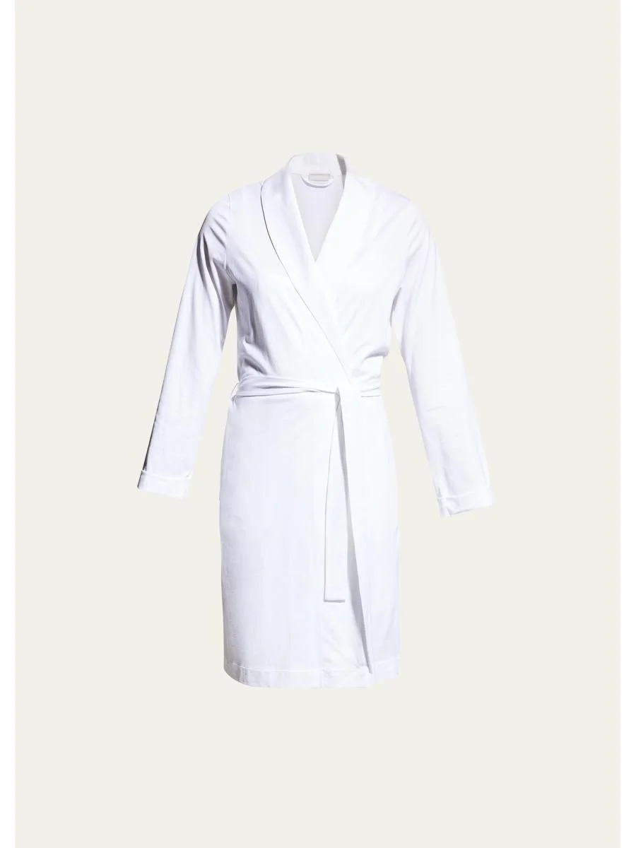Cotton Jersey Short Robe - 1