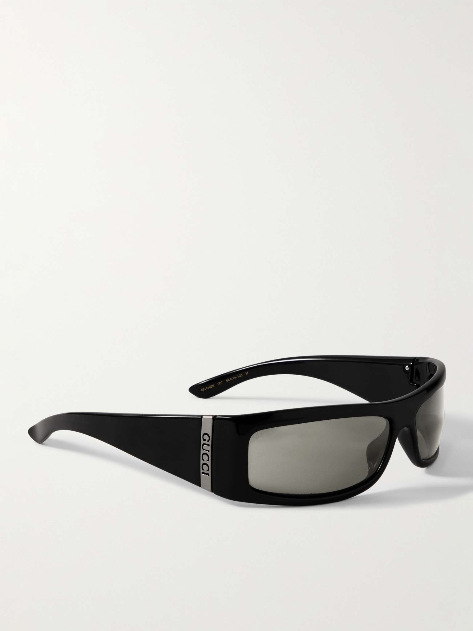 Injection Rectangular-Frame Acetate and Silver-Tone Sunglasses - 3