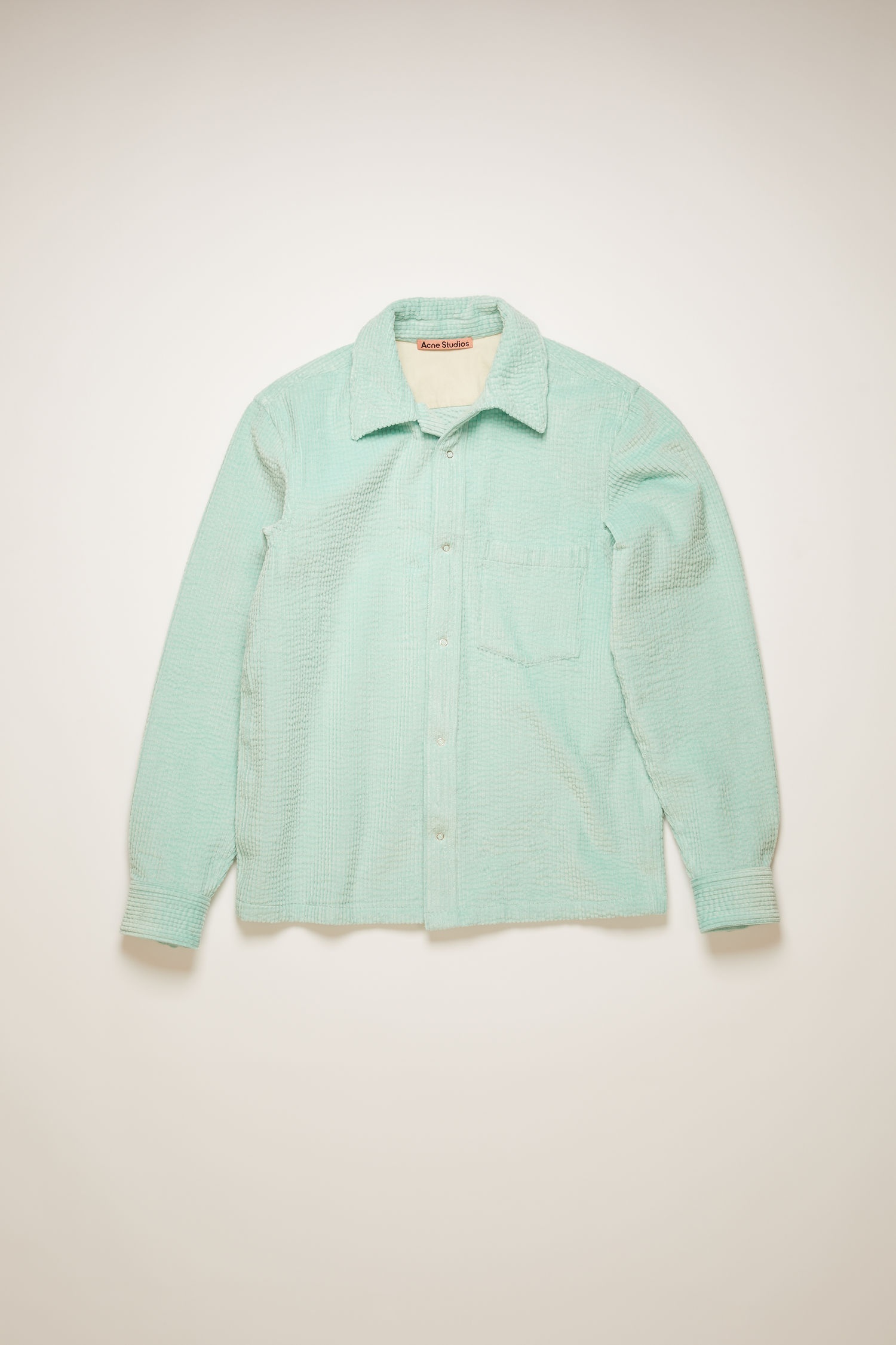 Corduroy shirt mint blue - 1