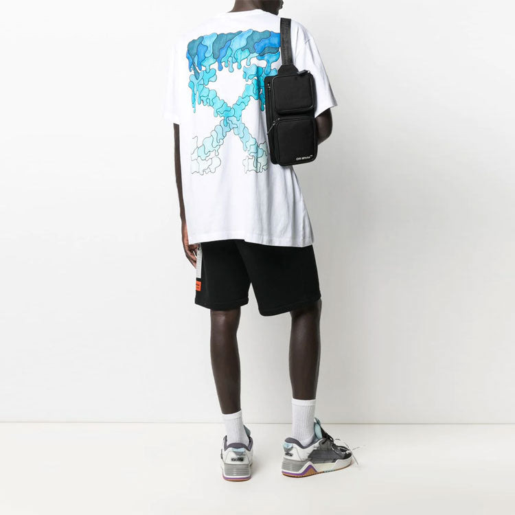 Off-White SS21 Alphabet Printing Short Sleeve Loose Fit White OMAA038S21JER0010145 - 3