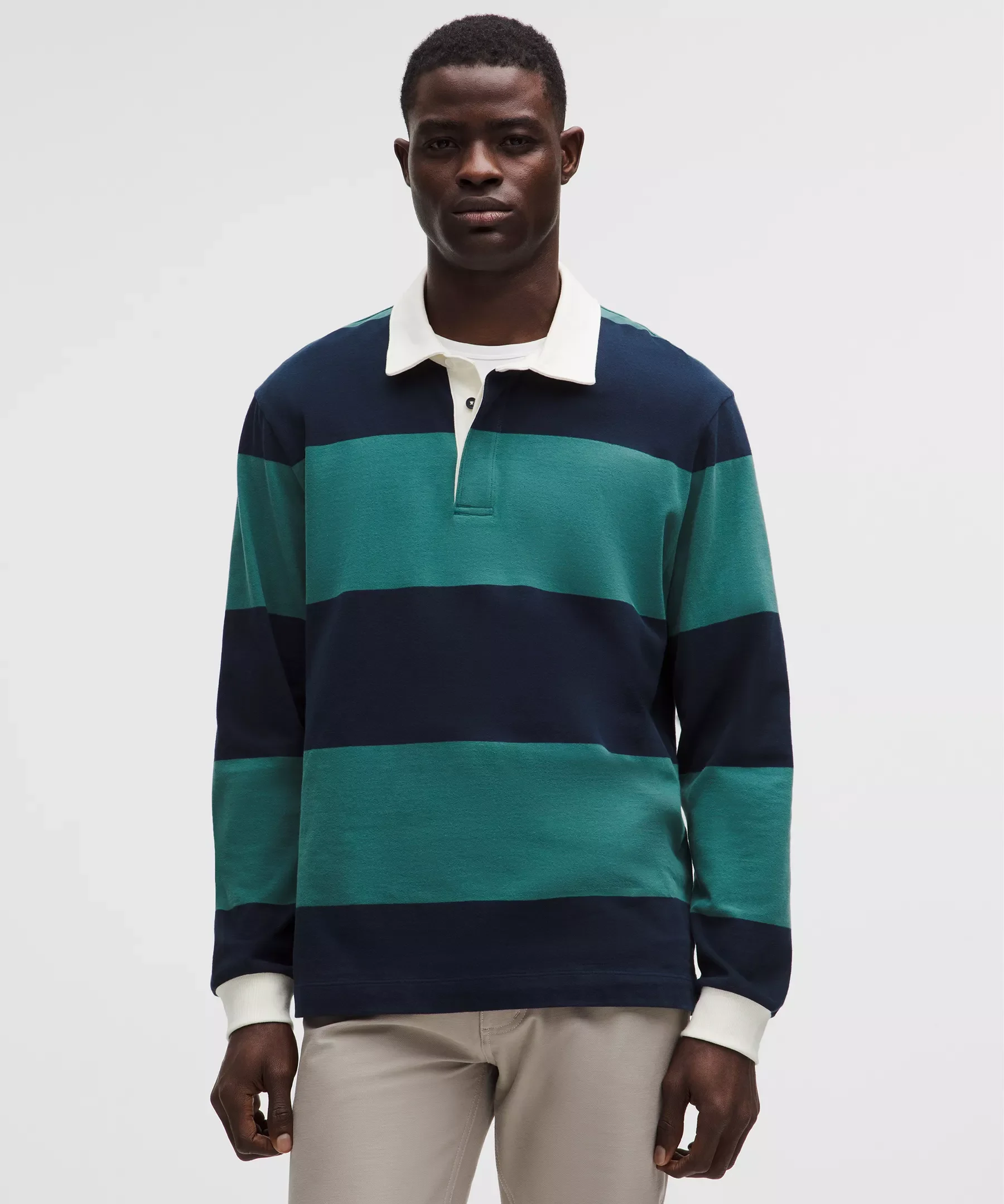 Long-Sleeve Cotton Rugby Shirt - 1