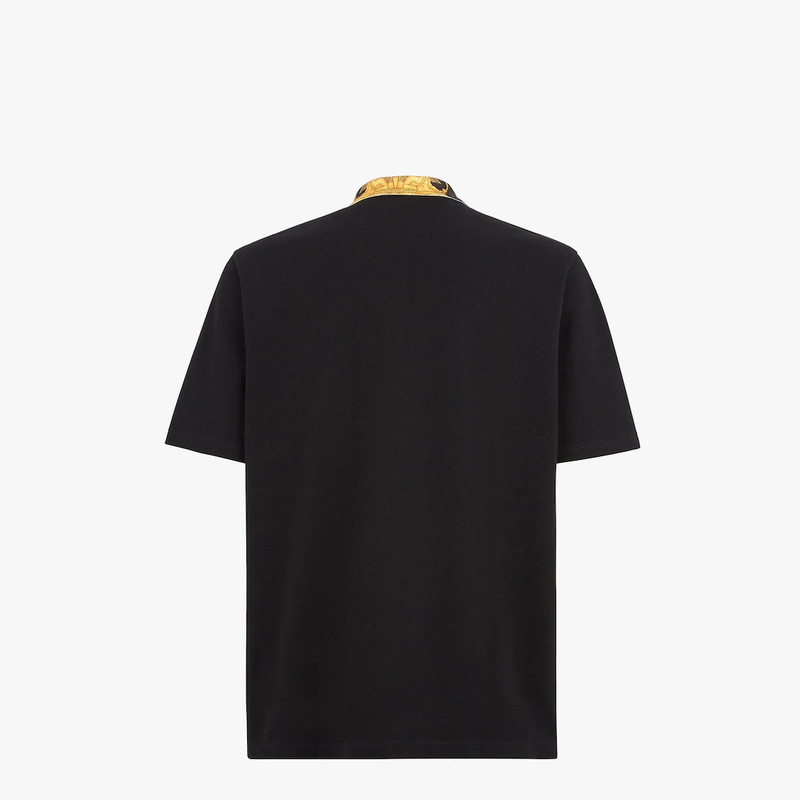 Fendace black cotton polo shirt 2