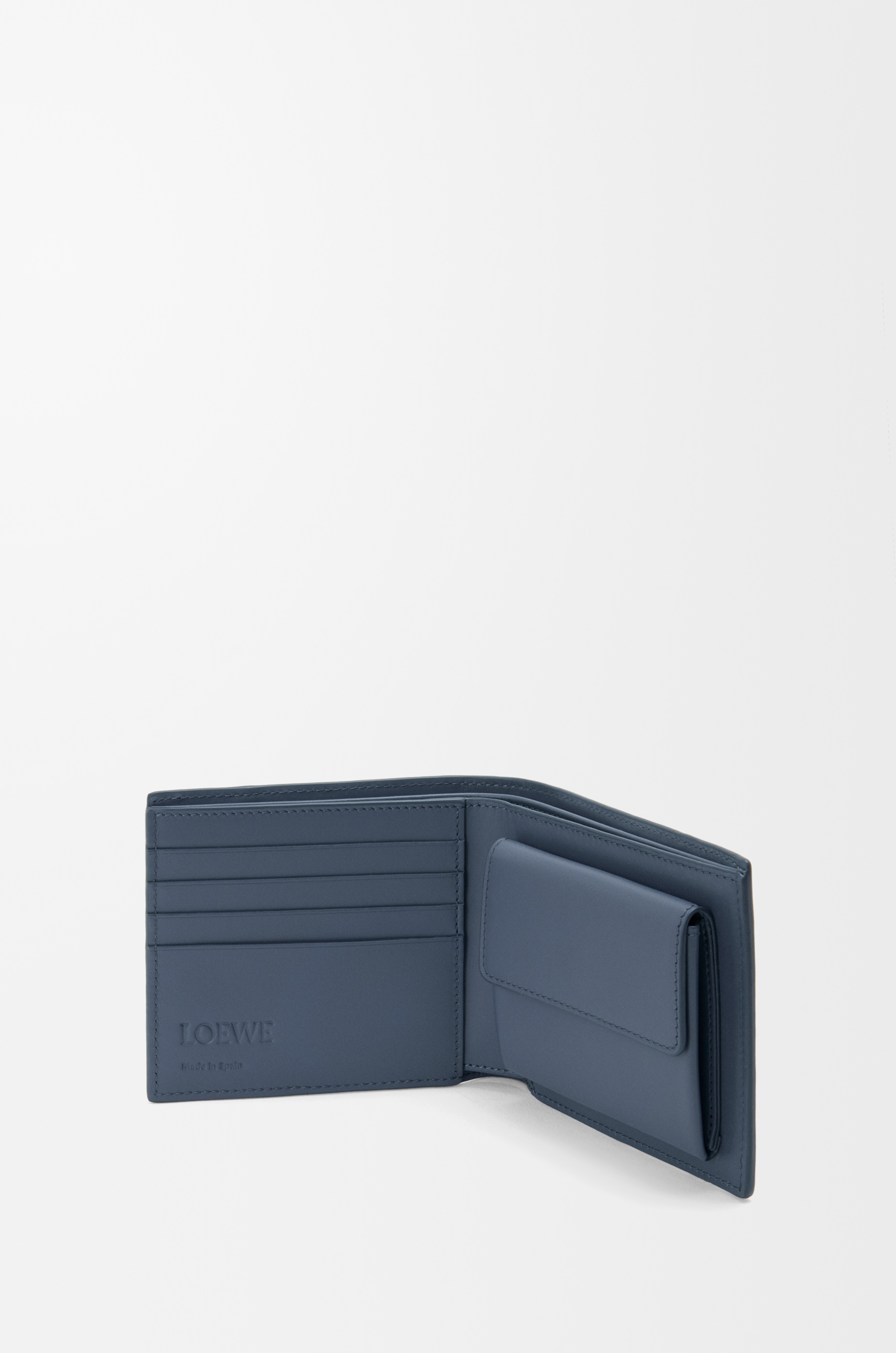 Puzzle bifold coin wallet in classic calfskin - 3