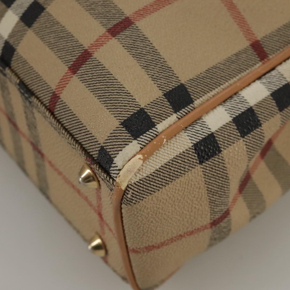 Burberry Nova Check Shoulder Bag Pvc Beige Gold - 13