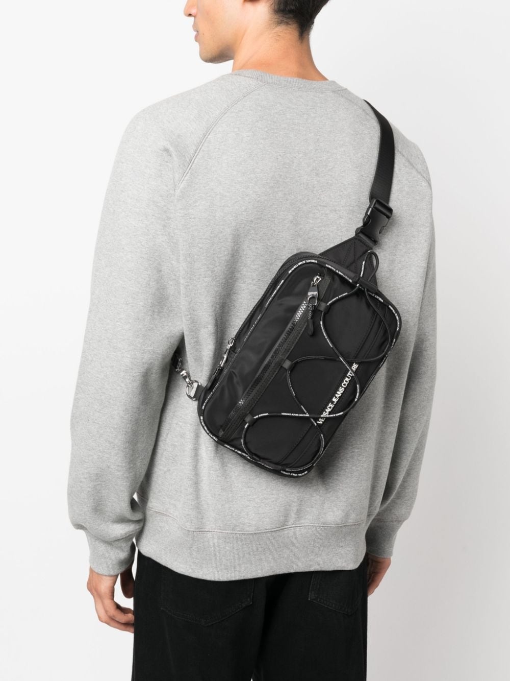 logo-print shoulder bag - 2