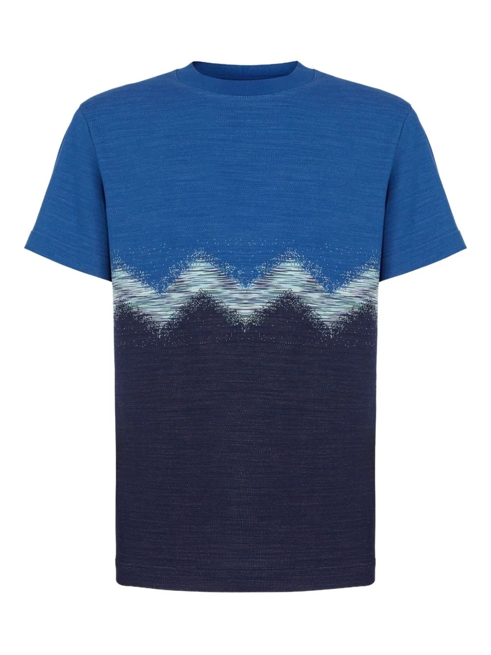 zigzag-print T-shirt - 1