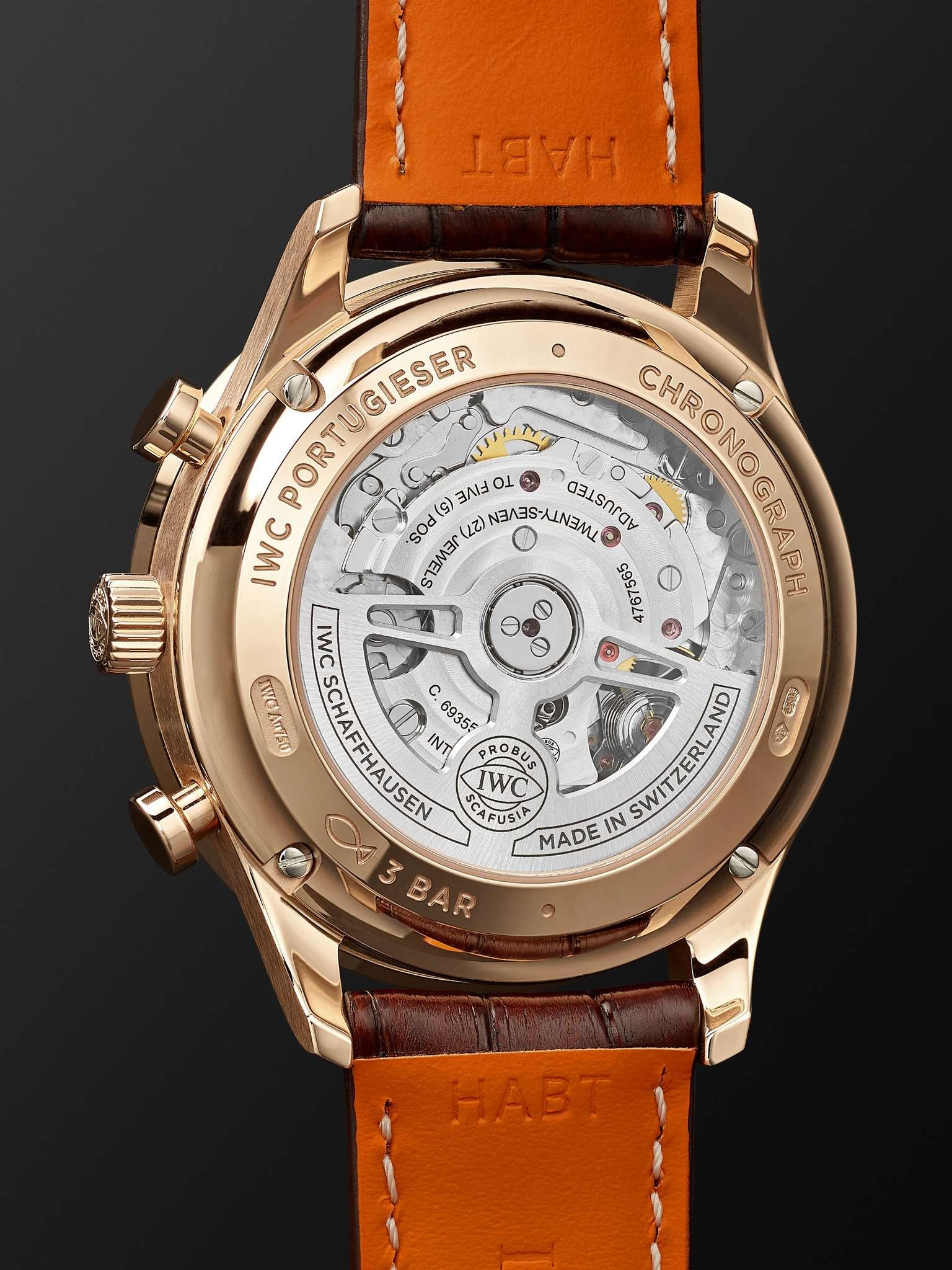 Portugieser Automatic Chronograph 41mm 18-Karat Red Gold and Alligator Watch, Ref. No. IW371611 - 5