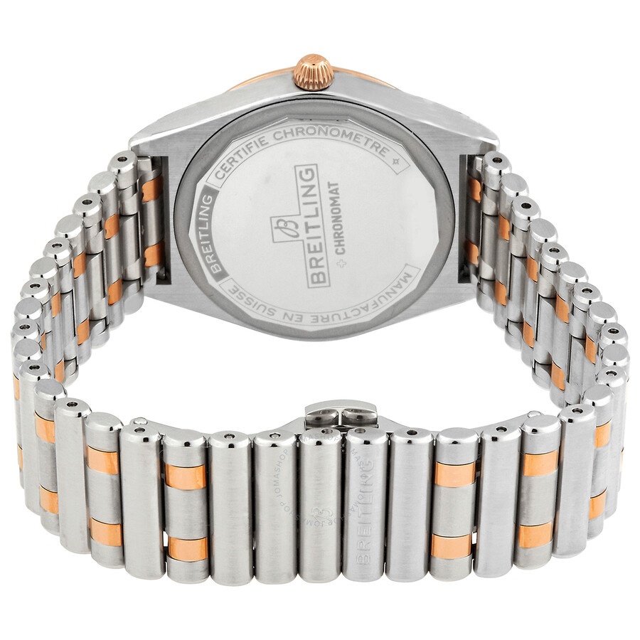 Breitling Chronomat Quartz Chronometer Diamond Mother of Pearl Dial Two-tone Ladies Watch U77310591A - 3