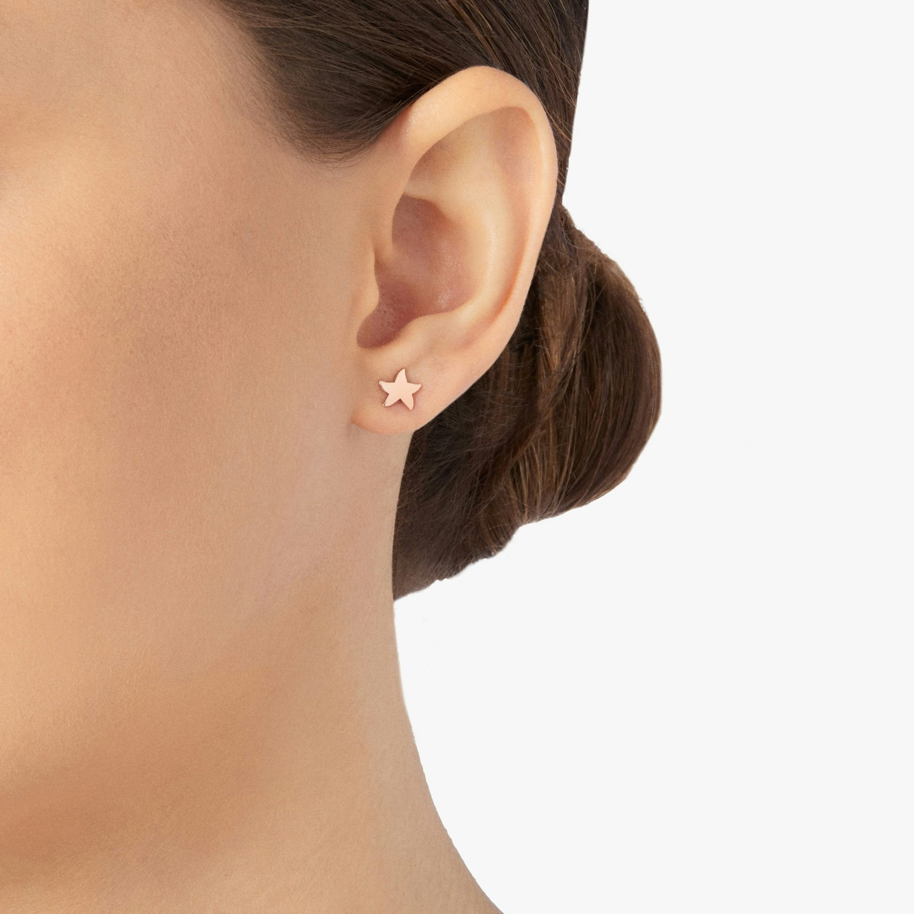 ROSE GOLD MINI STAR EARRING - 3