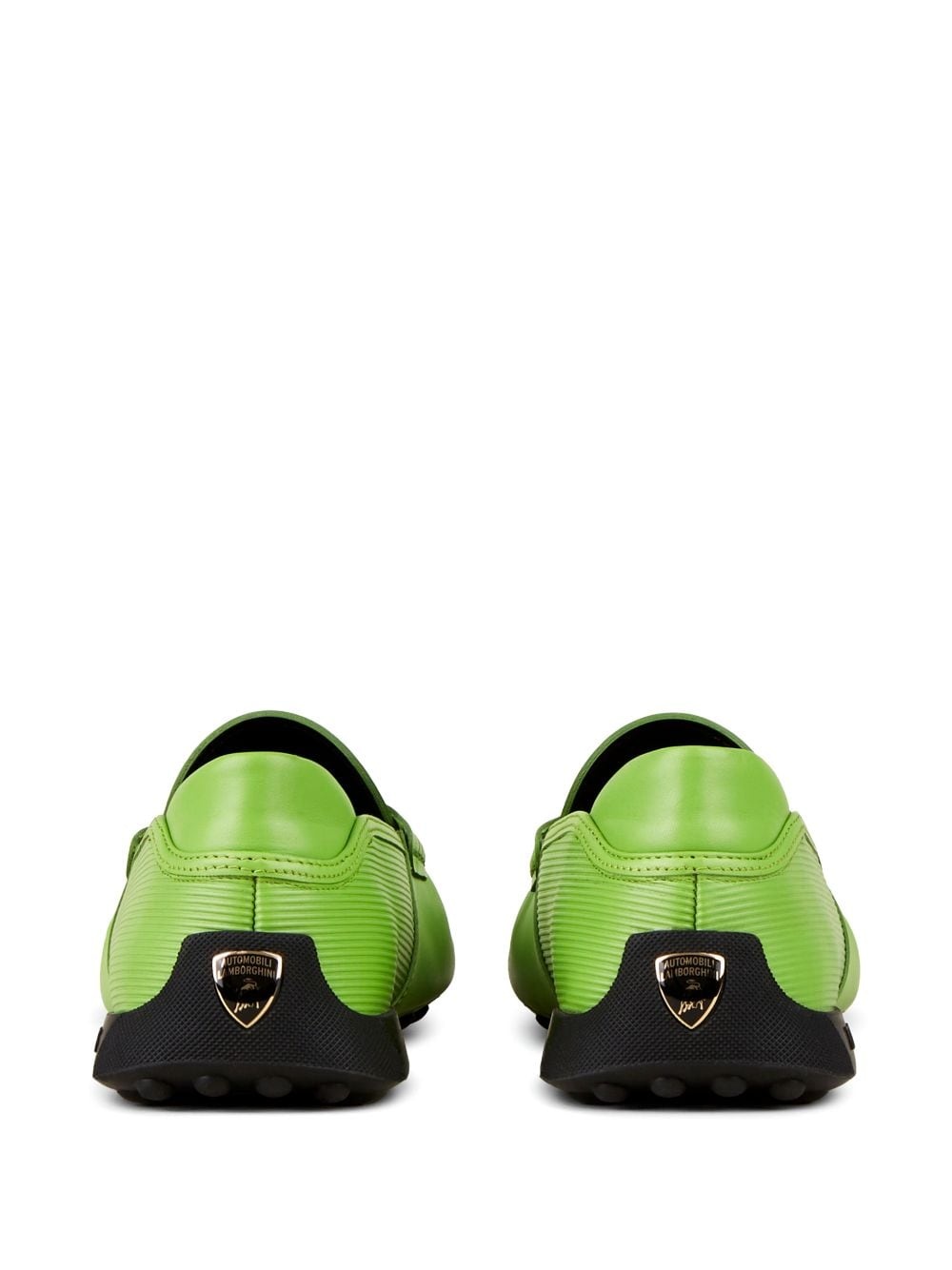 Automobili Lamborghini slip-on leather driving shoes - 3