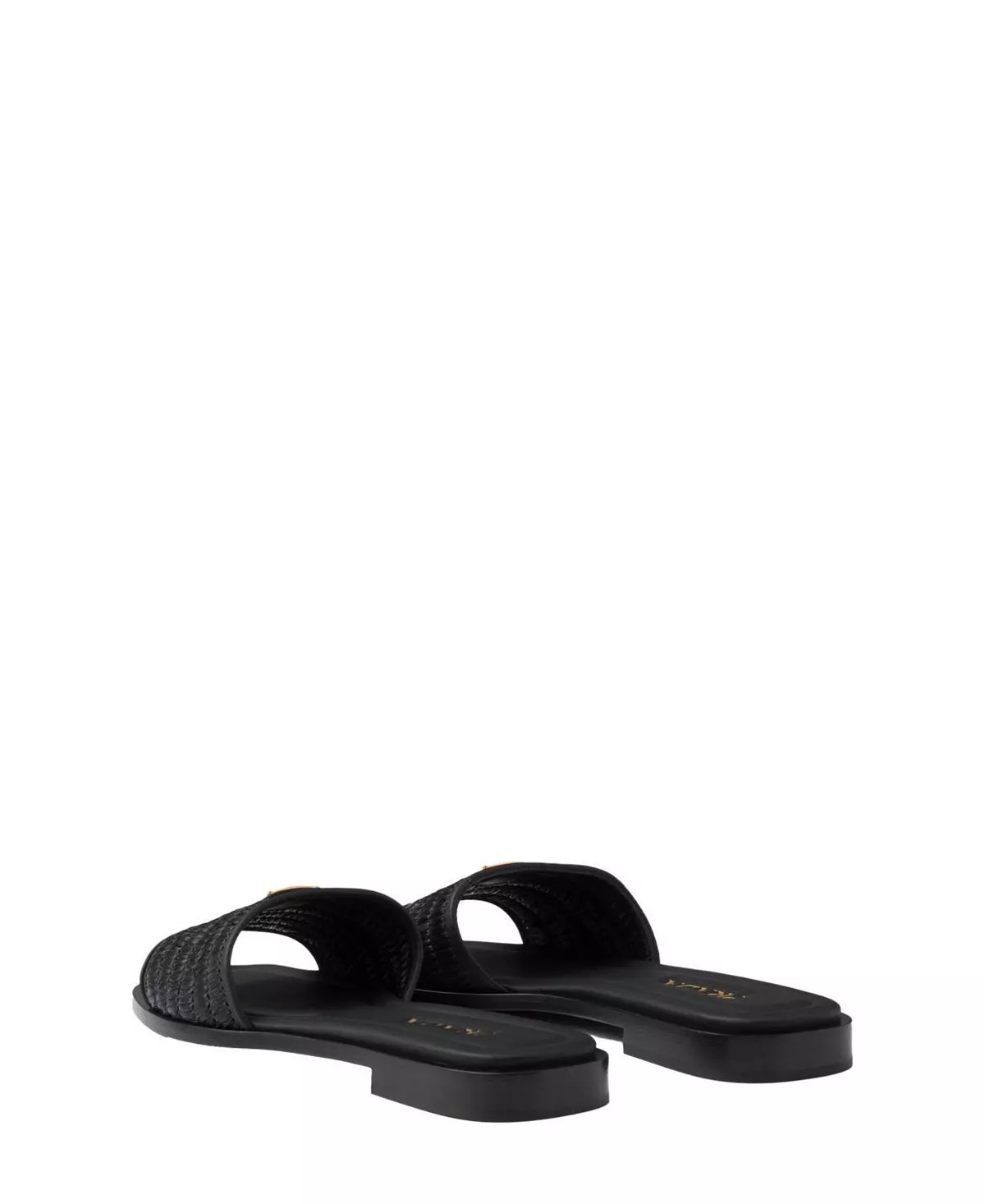 Women's Leather Slides with Crochet Details - 4