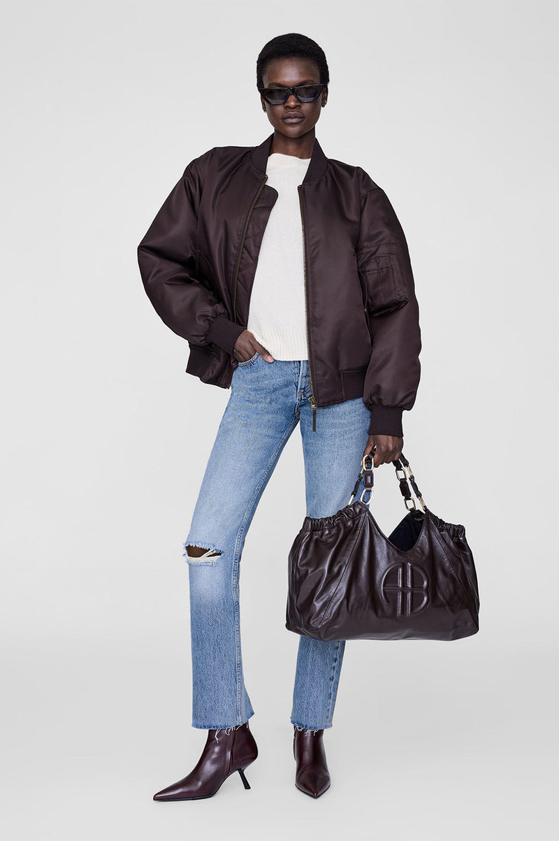 ANINE BING Leon Bomber - Deep Brown outlook