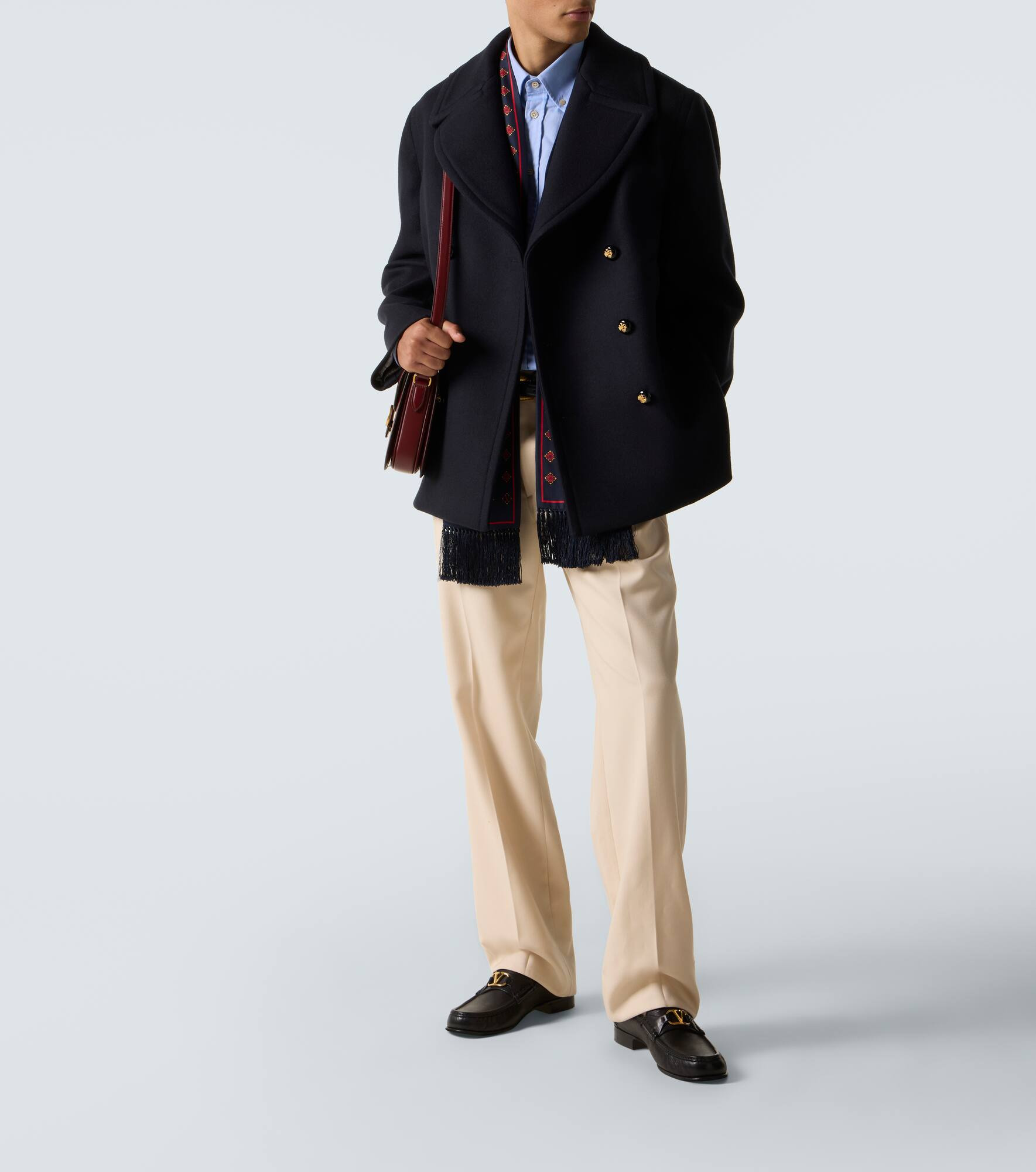 Double-breasted virgin wool jacket - 2