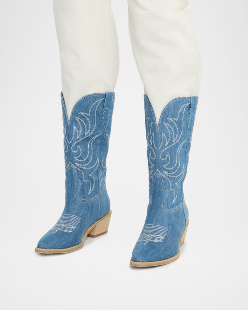 PARTLOW Rowan Mid-Calf Cowboy Boots outlook