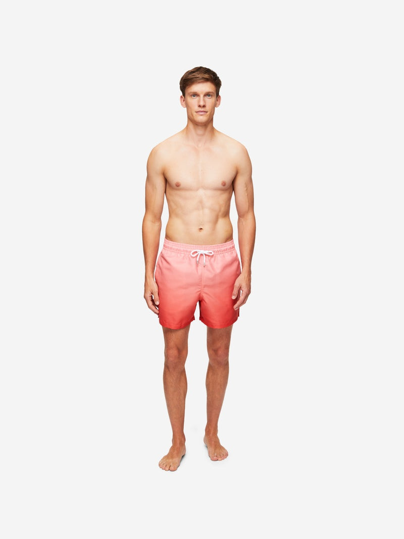 Derek Rose Men's Short Swim Shorts Maui 50 Peach outlook