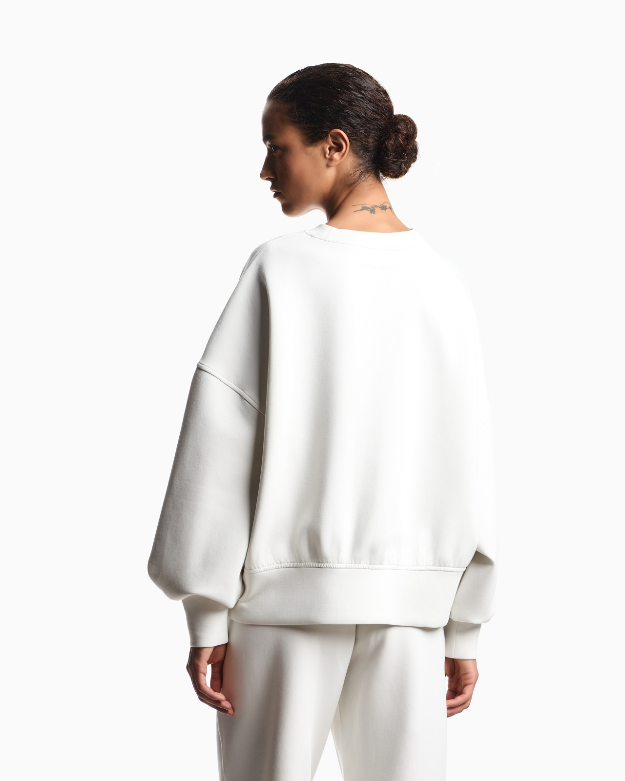 ASV DOUBLE-JERSEY CREW-NECK SWEATSHIRT WITH LOGO EMBROIDERY - 3