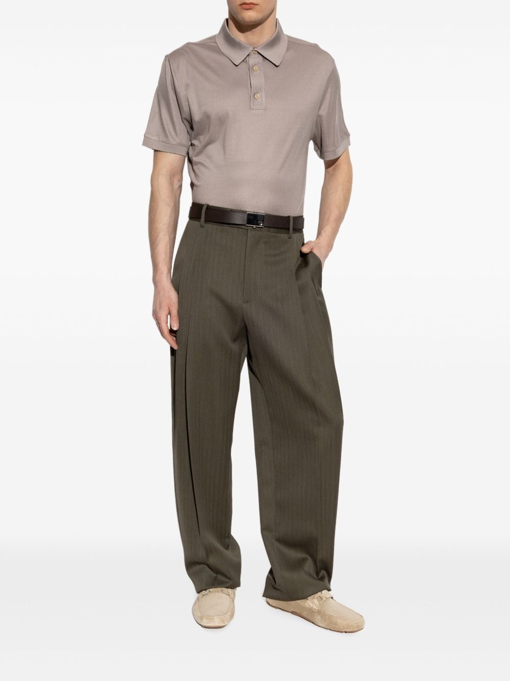 silk polo shirt - 2