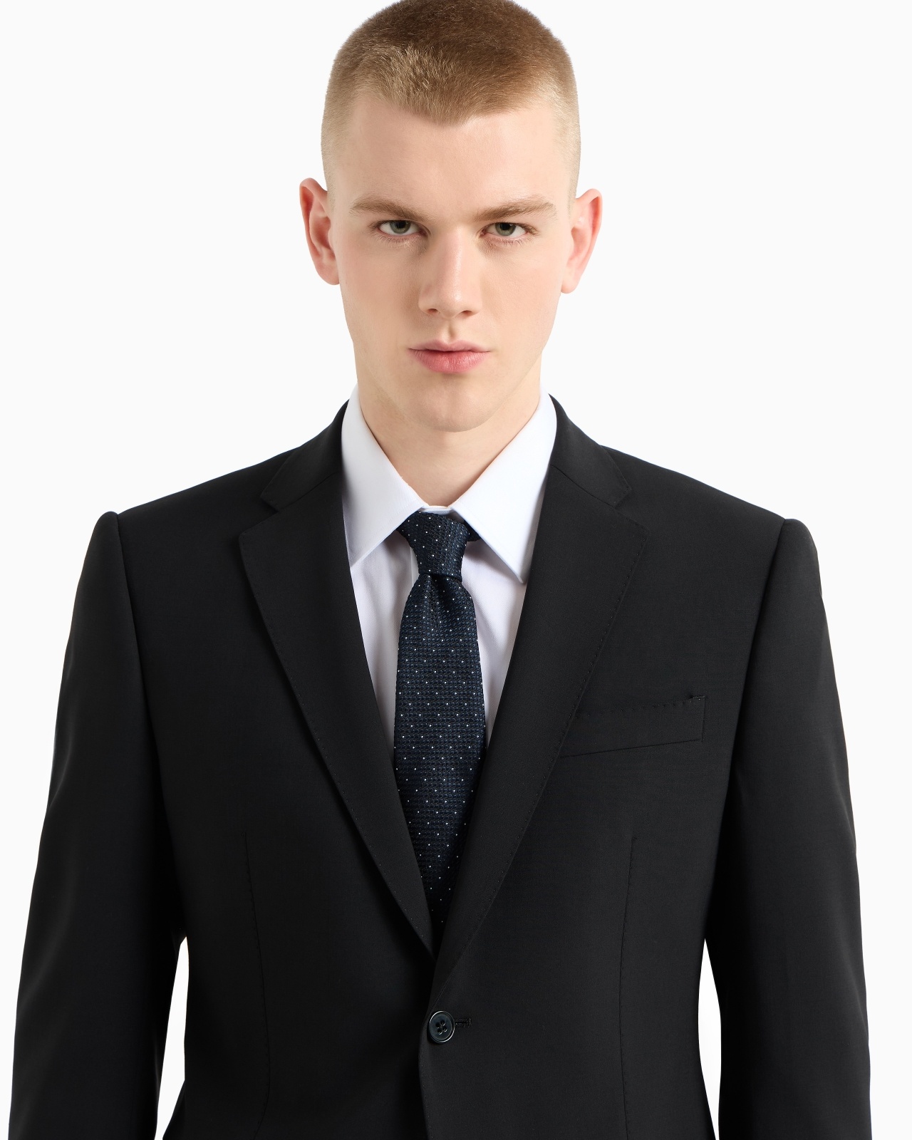 PURE SILK TIE WITH JACQUARD MICRO-PATTERN - 3