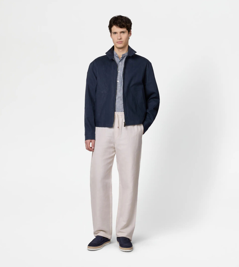 Tod's JACKET IN LINEN - BLUE outlook