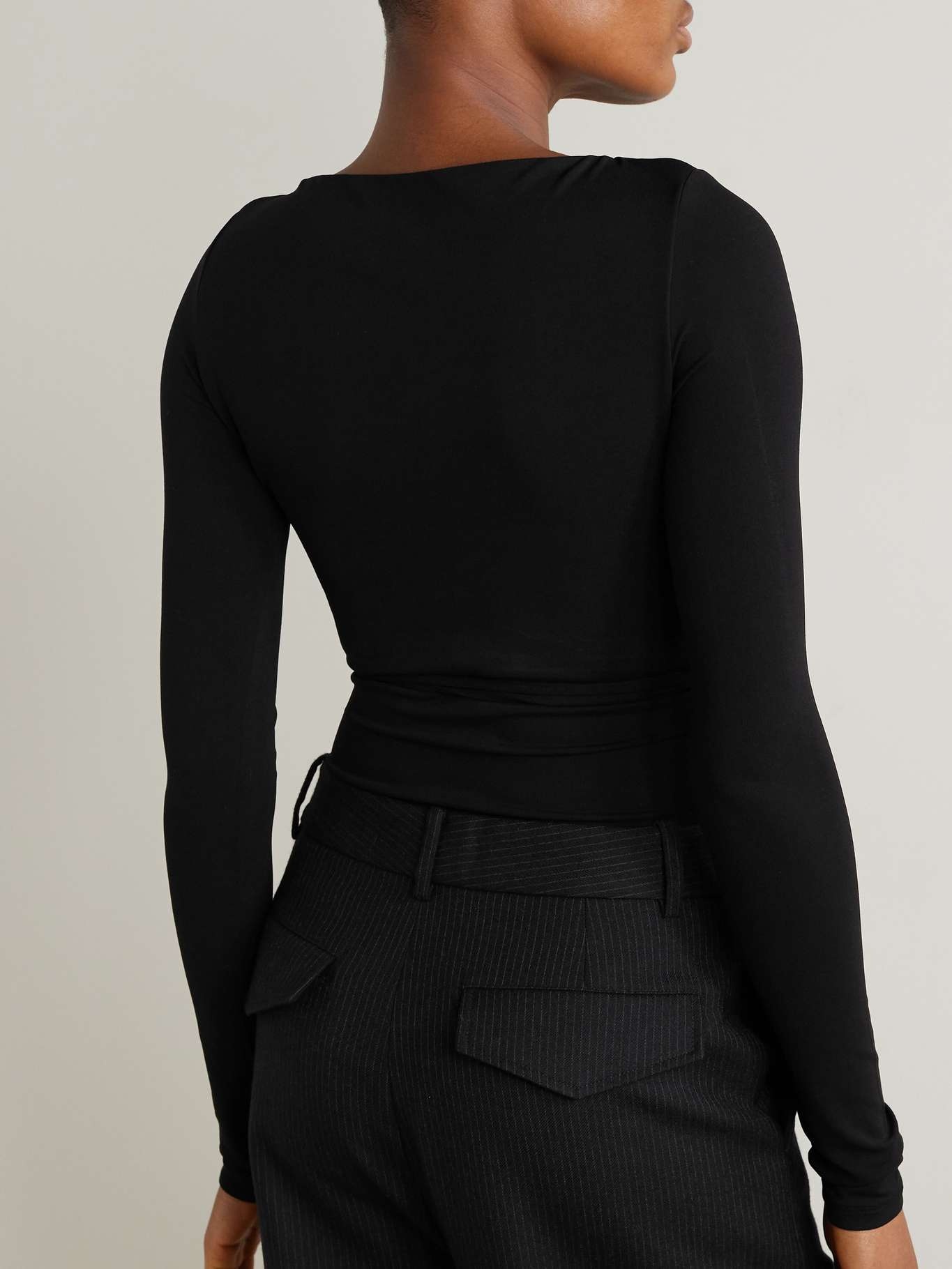 Jennifer cutout stretch-crepe bodysuit - 3