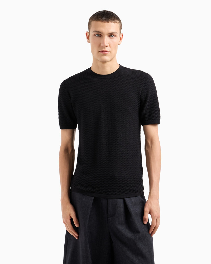 ASV embossed patterned Lyocell-blend jumper 2