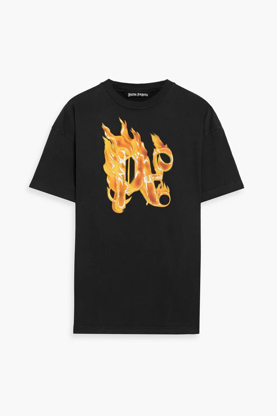 Burning Monogram logo-print cotton-jersey T-shirt - 1