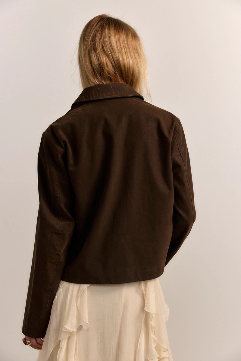 FREE PEOPLE We The Free Hera Vegan Suede Jacket outlook