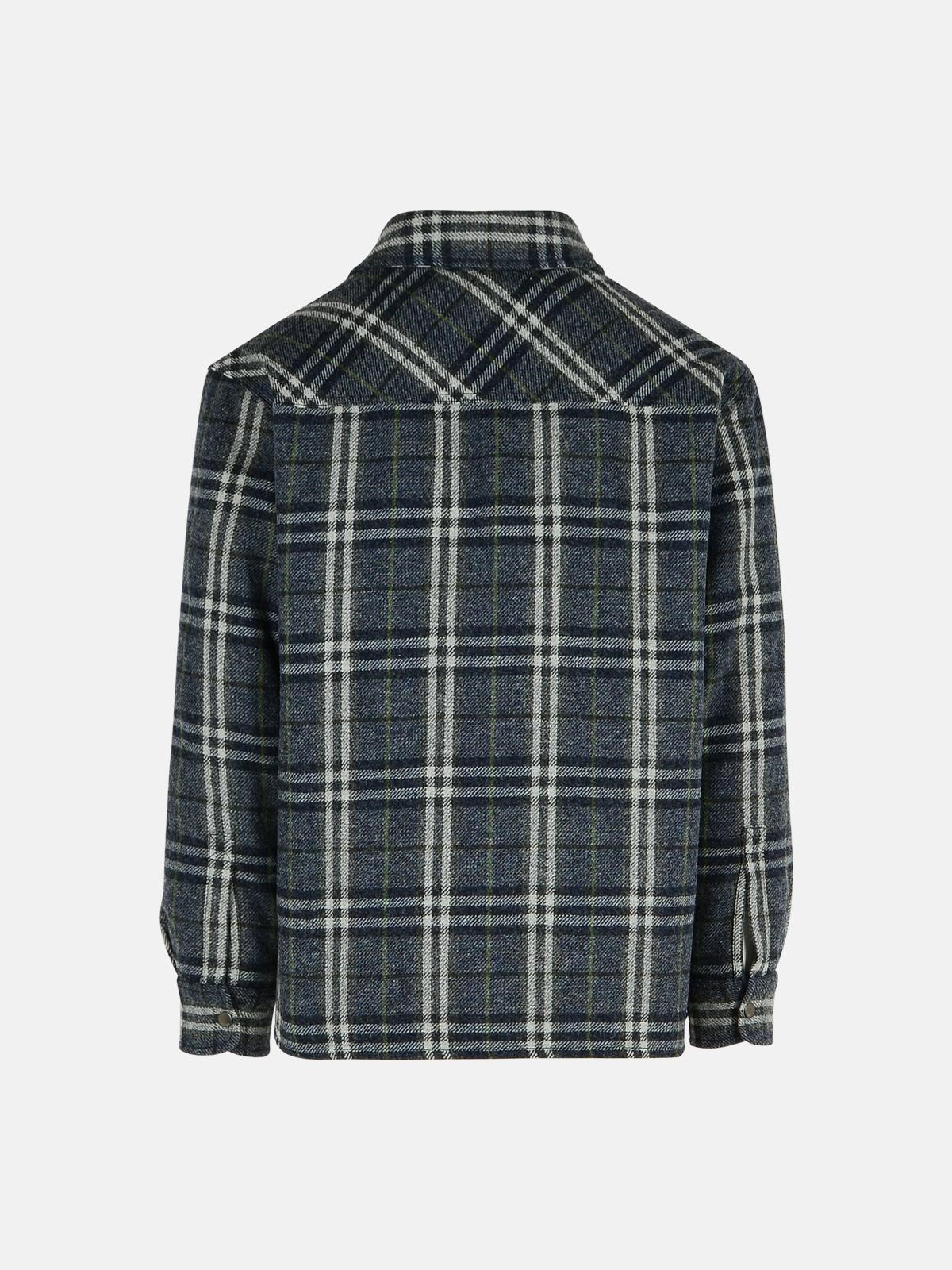 BLUE WOOL SHIRT - 3