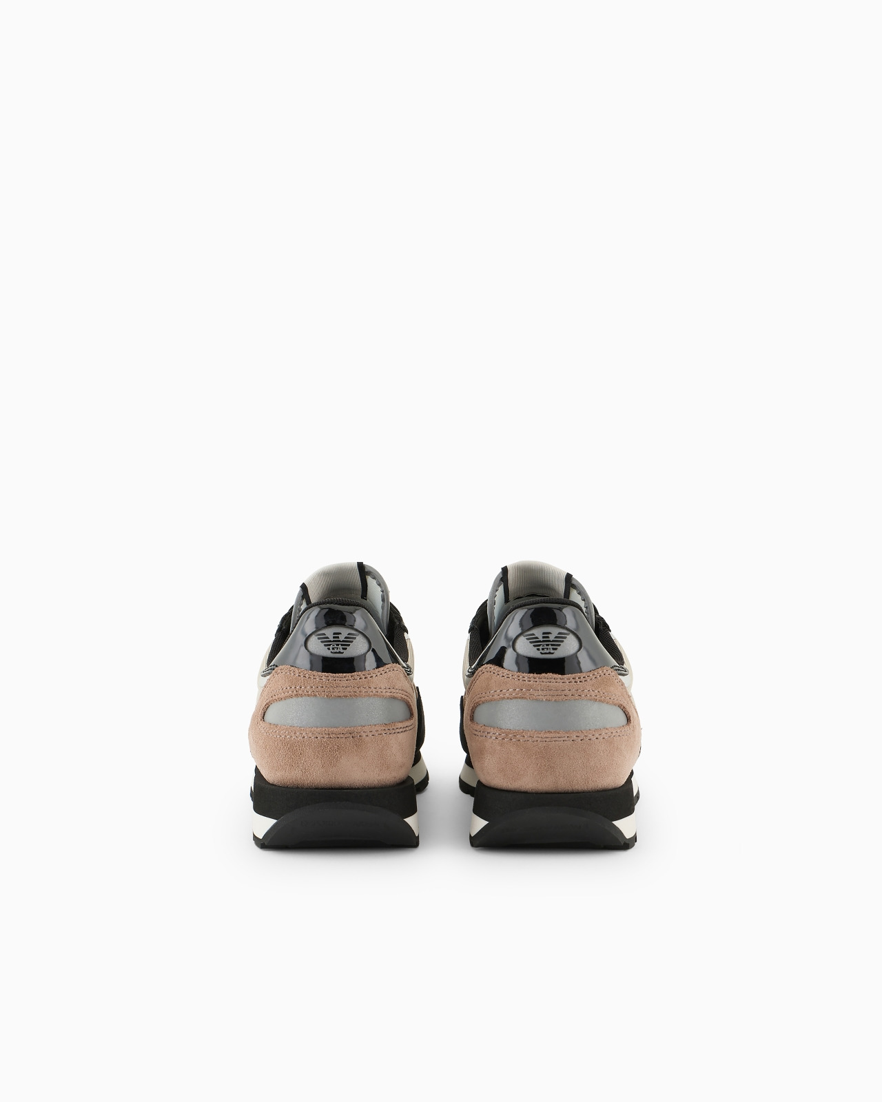 Suede sneakers with reflective and nylon details - 4