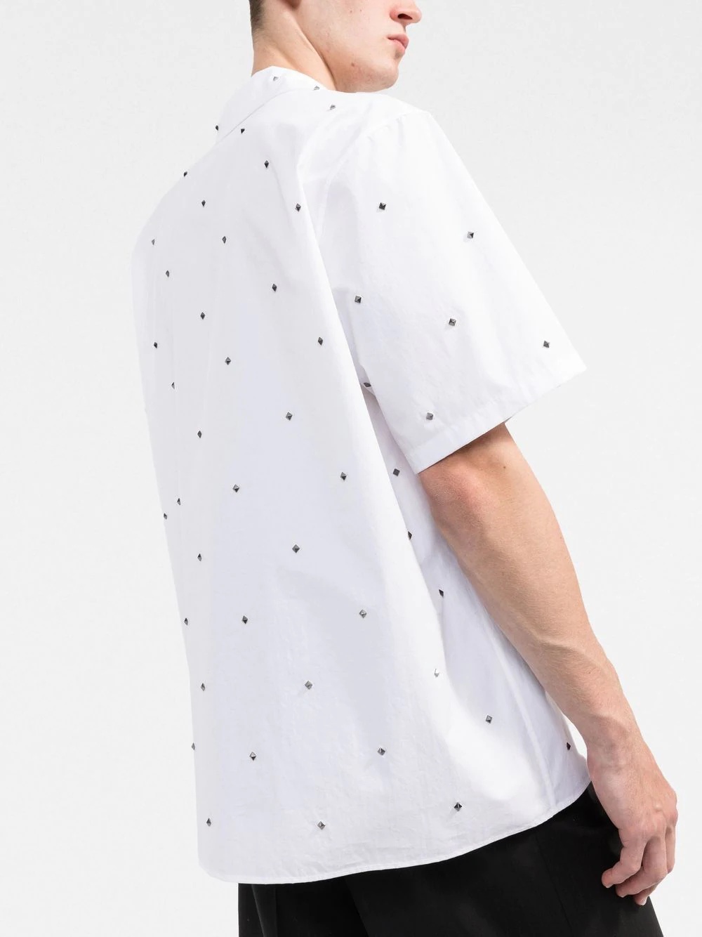 Rockstud-embellished short-sleeved shirt - 3