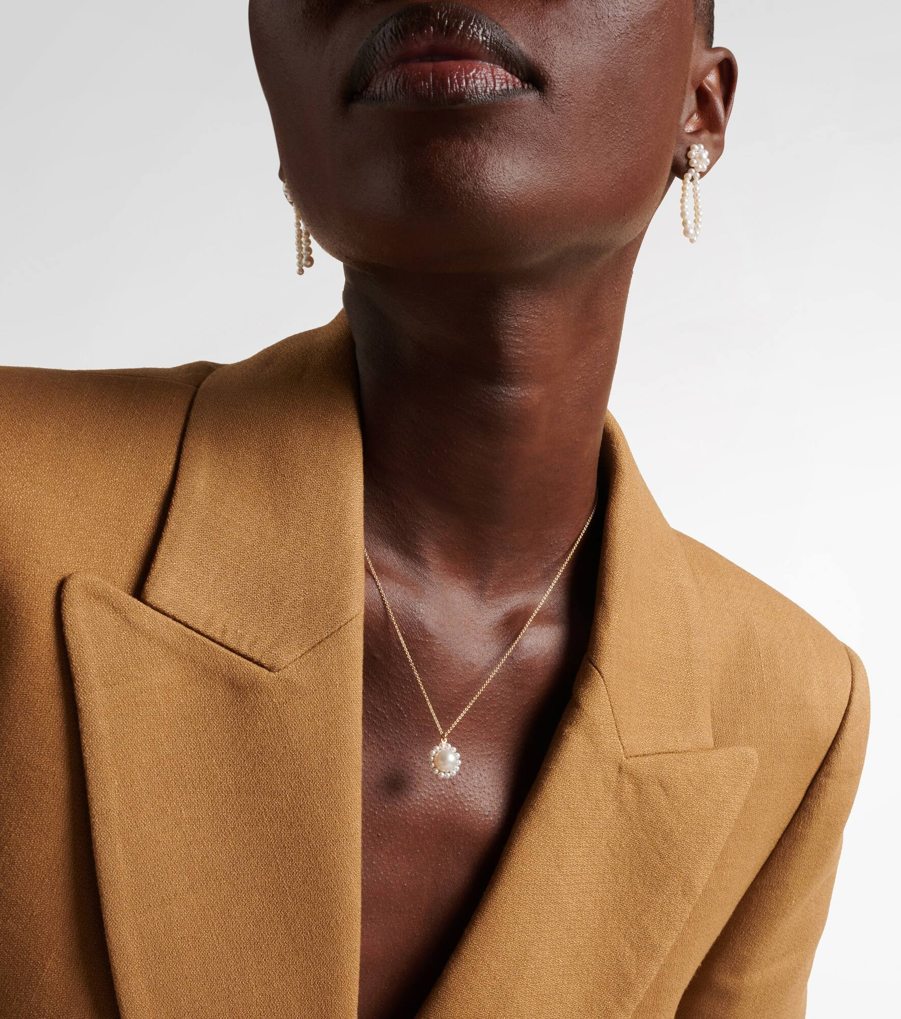 Jeanne Simple 14kt gold necklace with freshwater pearls - 3