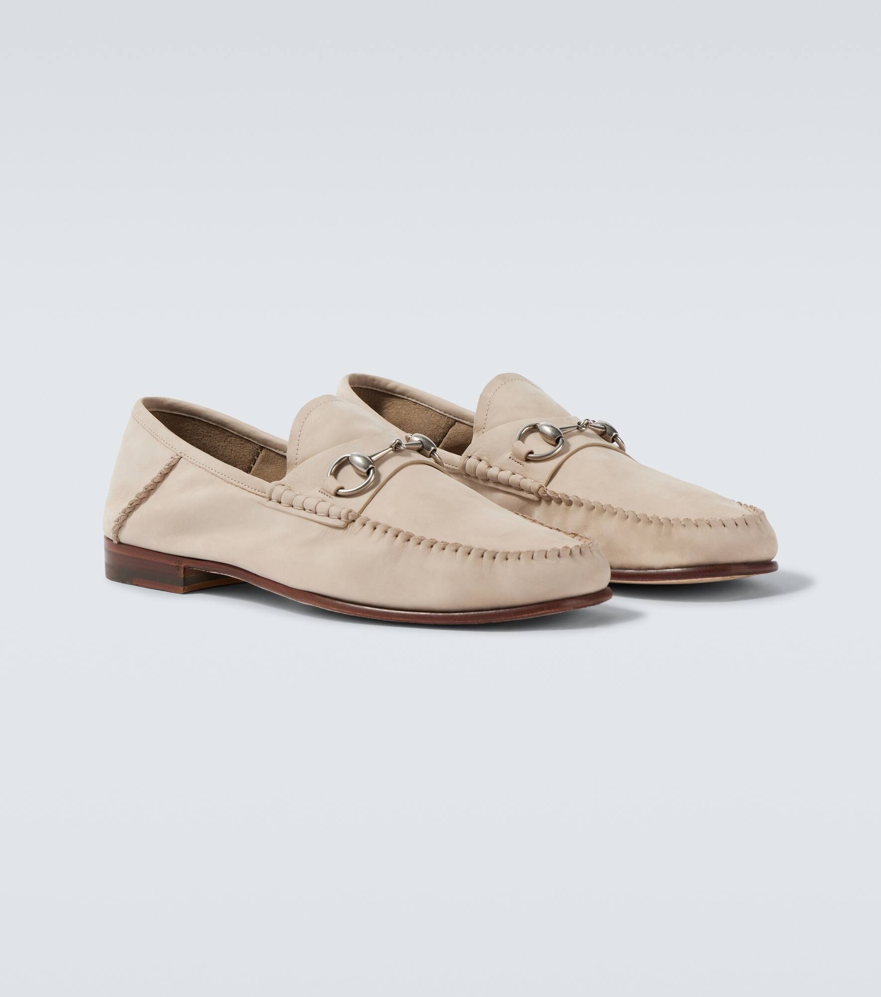 Gigi Horsebit suede loafers - 5