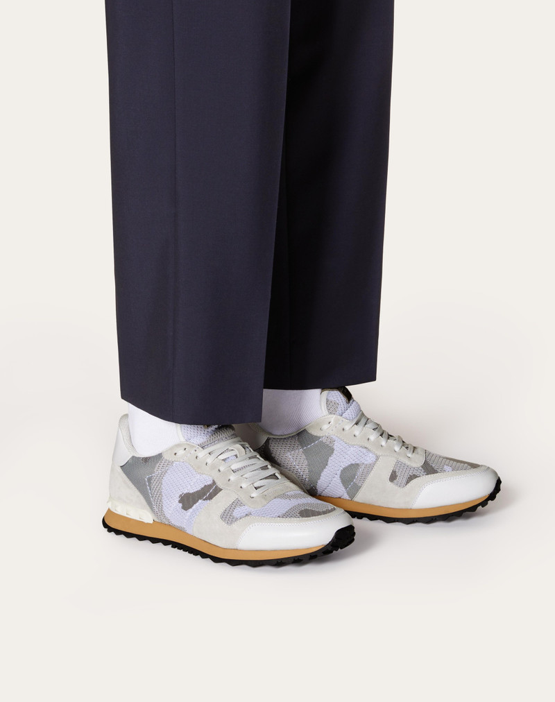 Valentino MESH FABRIC CAMOUFLAGE ROCKRUNNER SNEAKER outlook