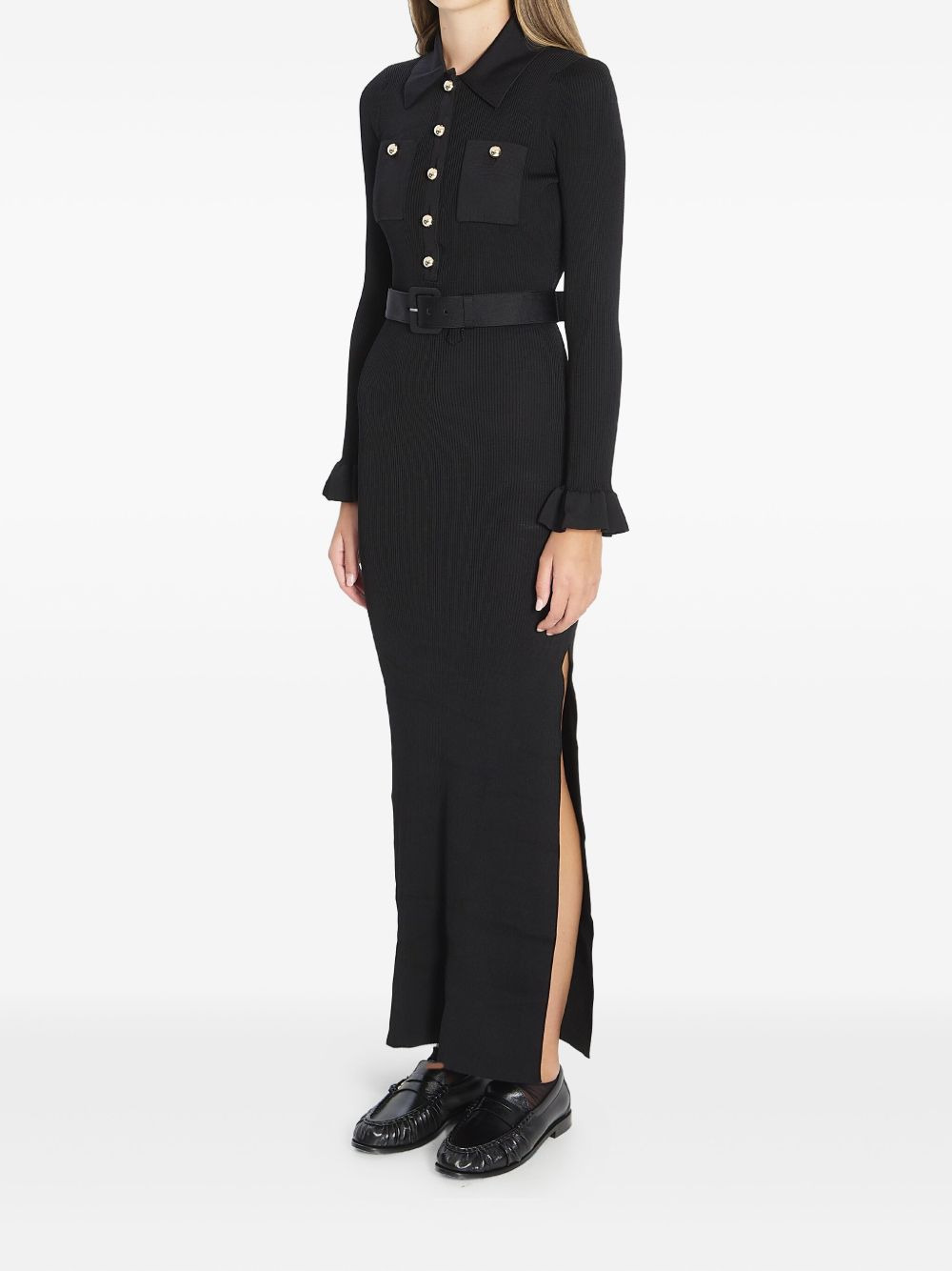 ribbed maxi dress - 2