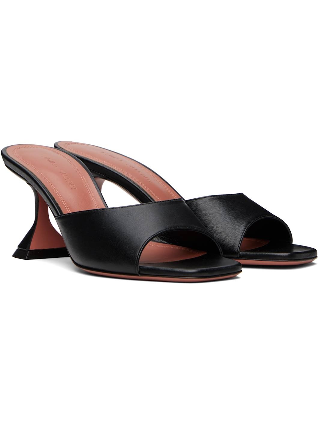 Black Lupita Slipper 70 Heeled Sandals - 4
