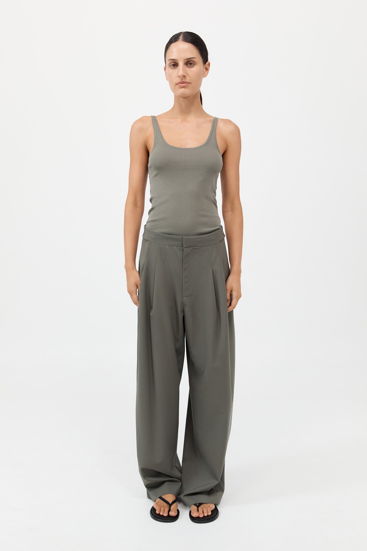 Adjustable Pants - Smokey Olive - 2